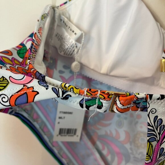 Trina Turk Halter Scarf Style Bikini Top - NWT - Size 4 - Picture 3 of 6